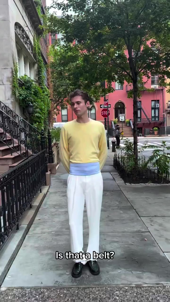 Make the cummerbund casual