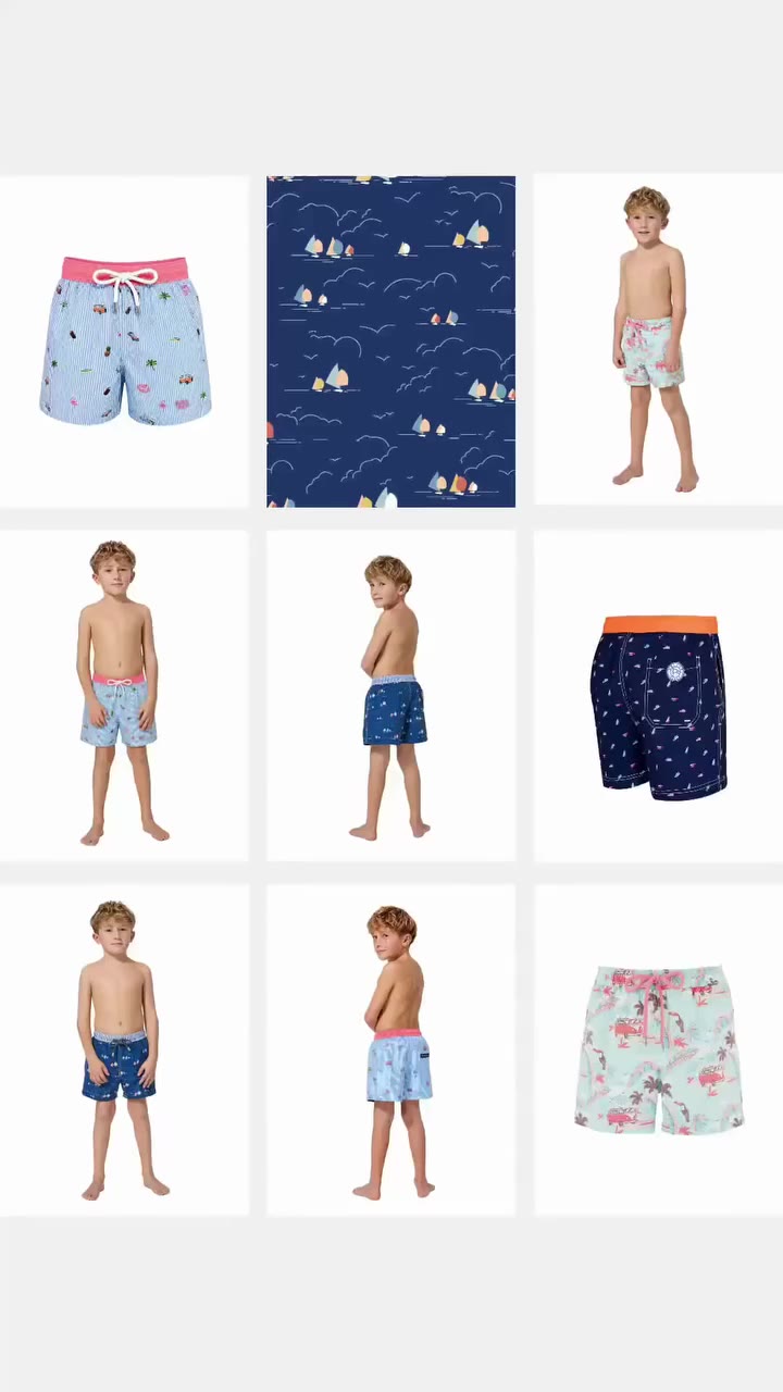Petits baigneurs, grands plongeons. 🌊 #arthur #shortdebain #enfant #été