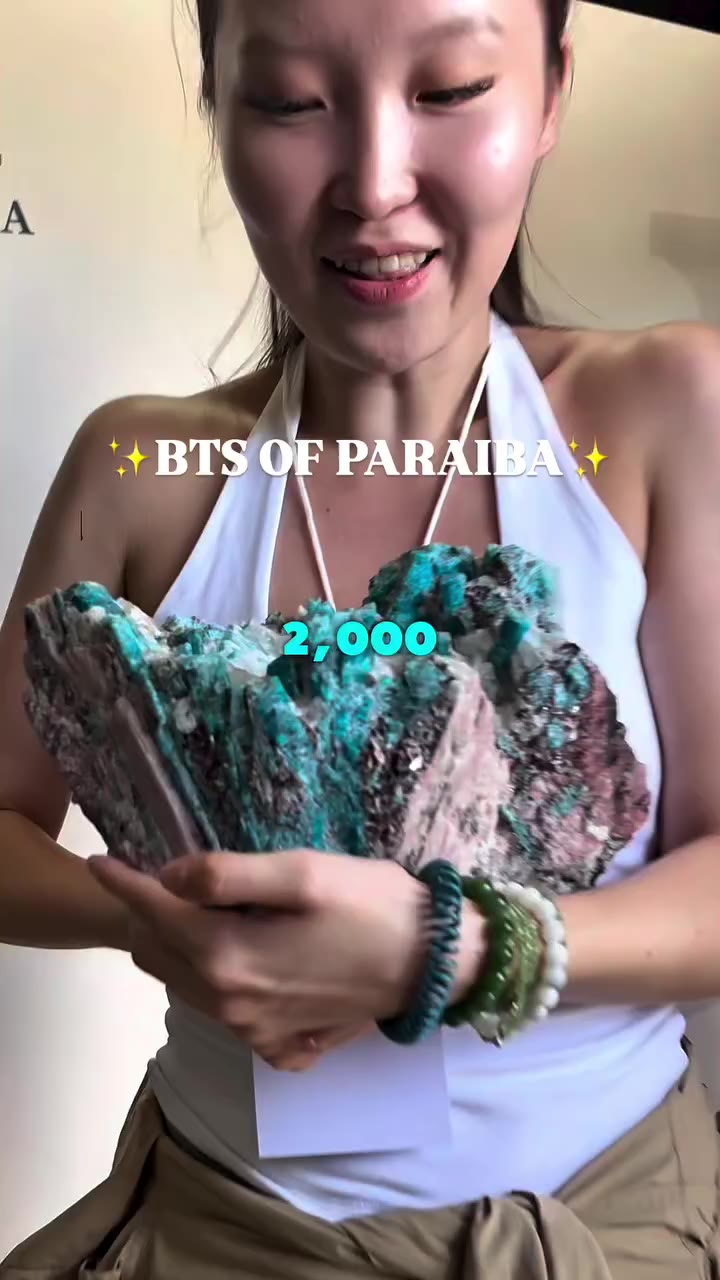 Taking you inside the only tourmaline paraiba mine in Brazil that still…