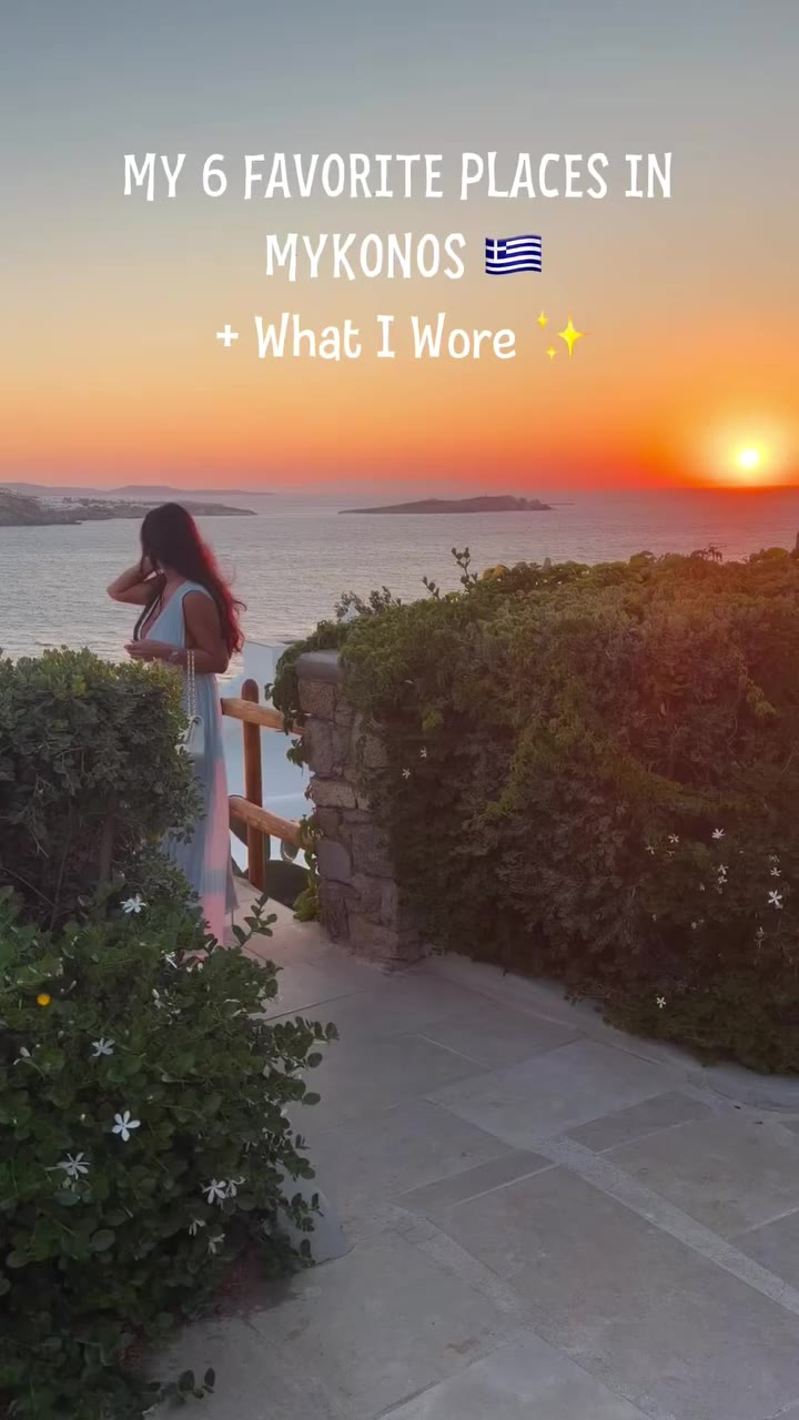 My 6 favorite places in Mykonos 🇬🇷🩵✨ From dreamy sunsets to beach days &…