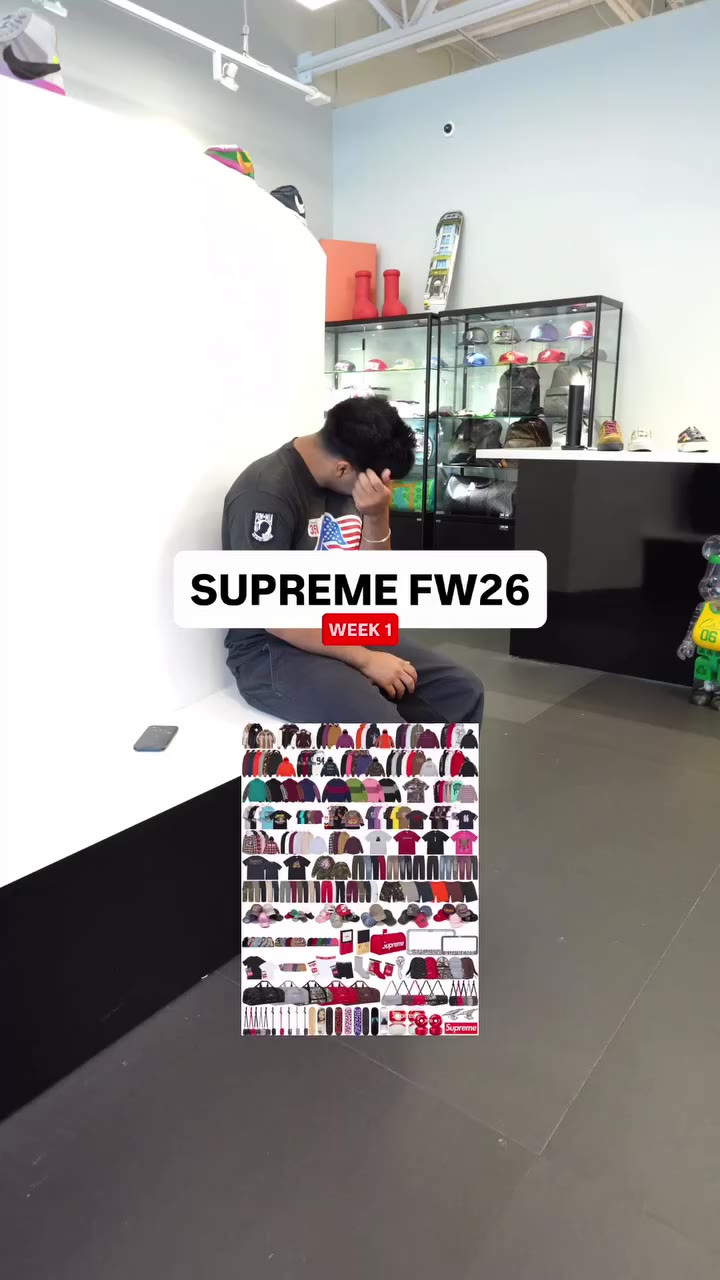 Supreme FW26 Week 1 drops tomorrow! What’s your thoughts for Week 1?