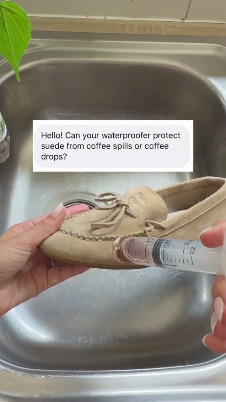 Waterproofing your shoes or any other suede item is essential. But be careful…