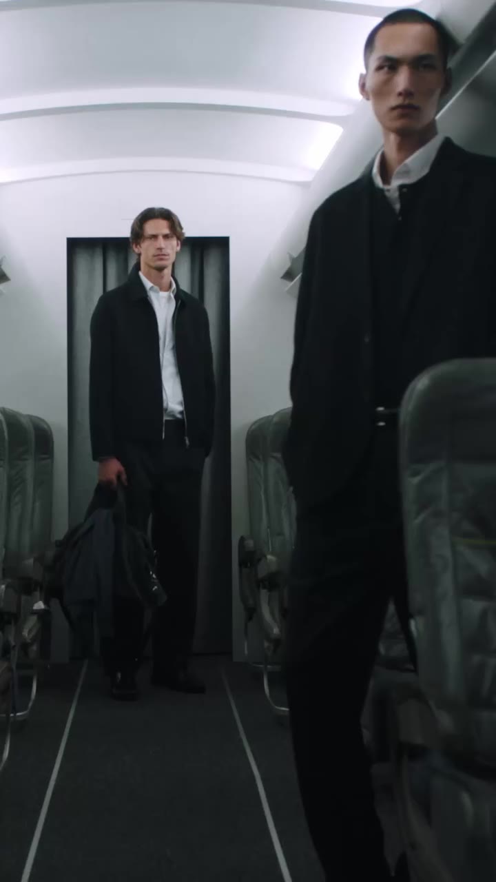 Back to office | Business dressing takes flight. The aisle becomes a runway…