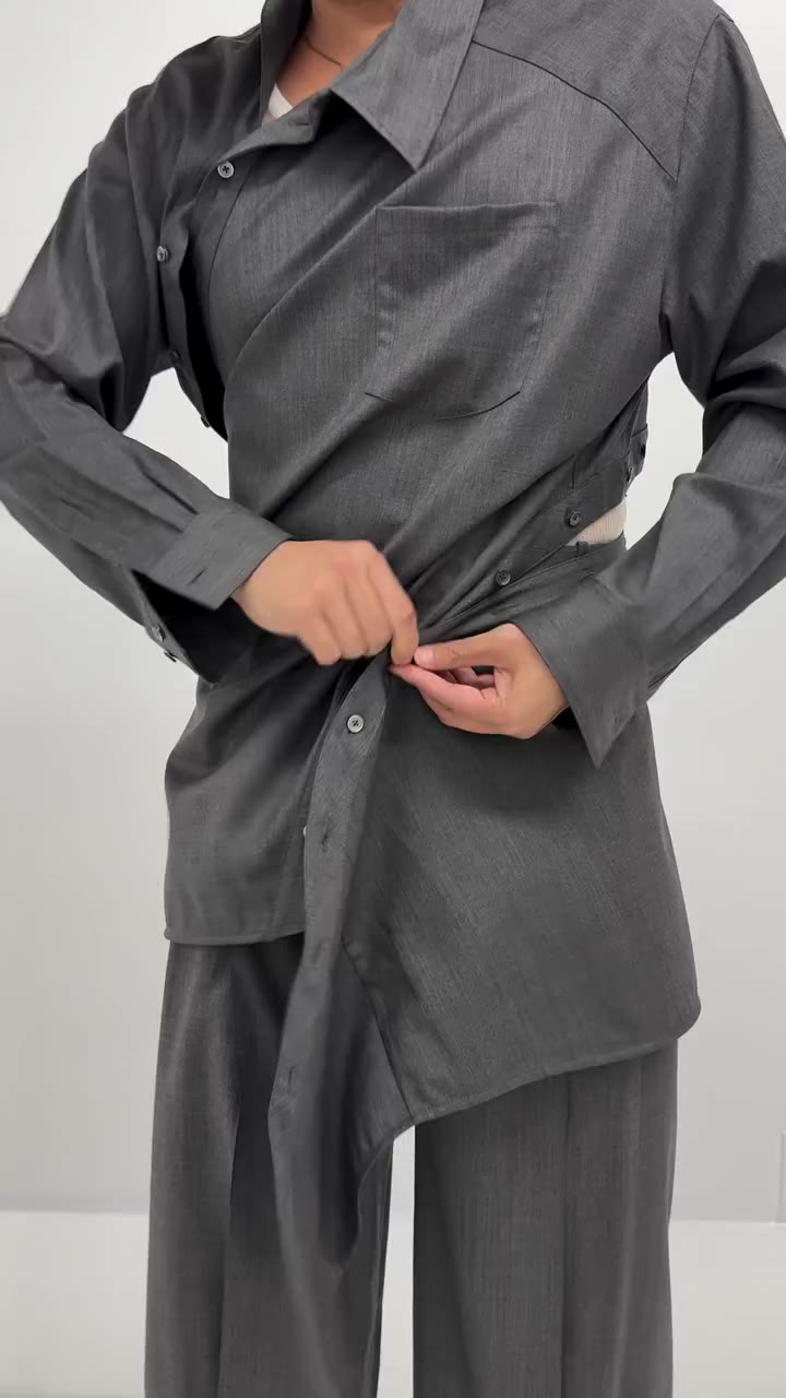 Kiko shirt Wool suiting Online now DM for password