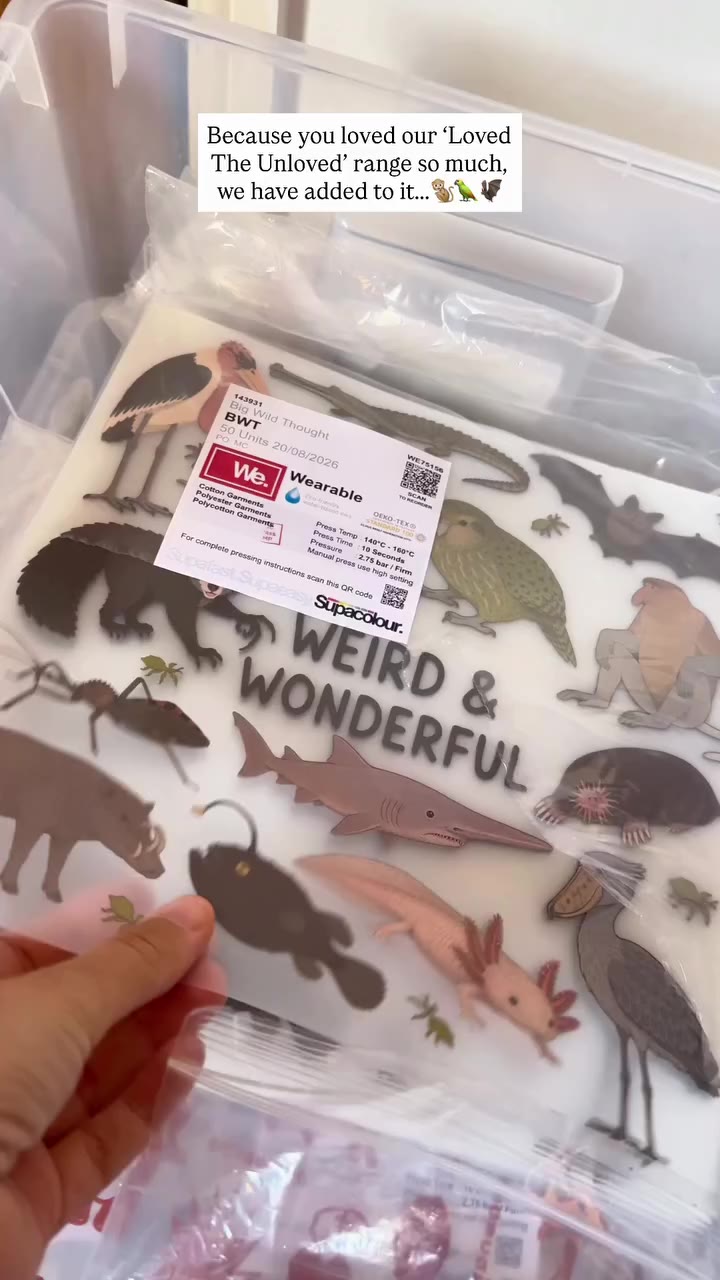 Meet ‘Weird & Wonderful’ design, you all loved our previous design, Love The…