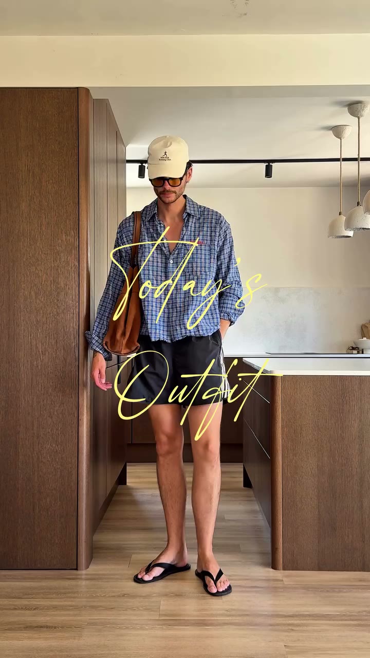 breezy summer outfit, adidas sprinter shirts with a check shirt and cap shirt…