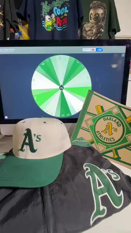 #5 @alexlikesrice winner of the Oakland A’s bundle raffle!!!! Came down to the…
