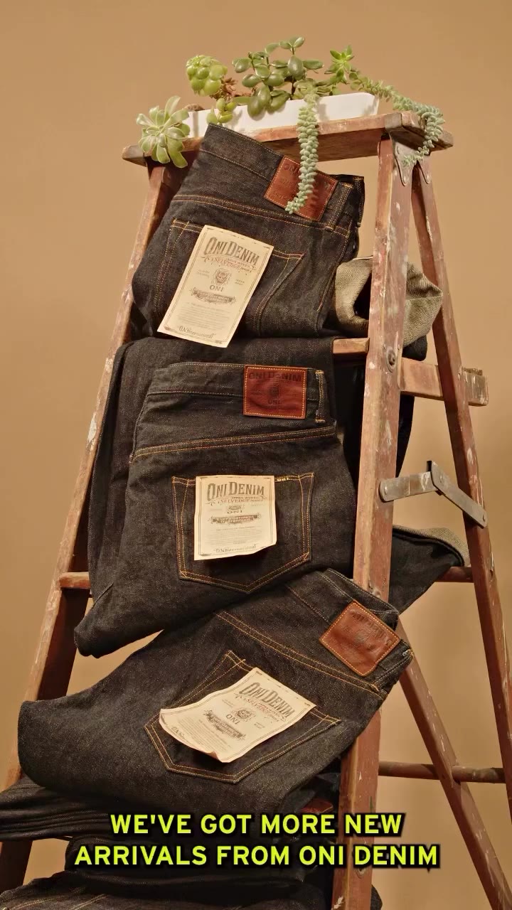 Oni Greencast Denim is Here! #onidenim #greencast #slubbydenim