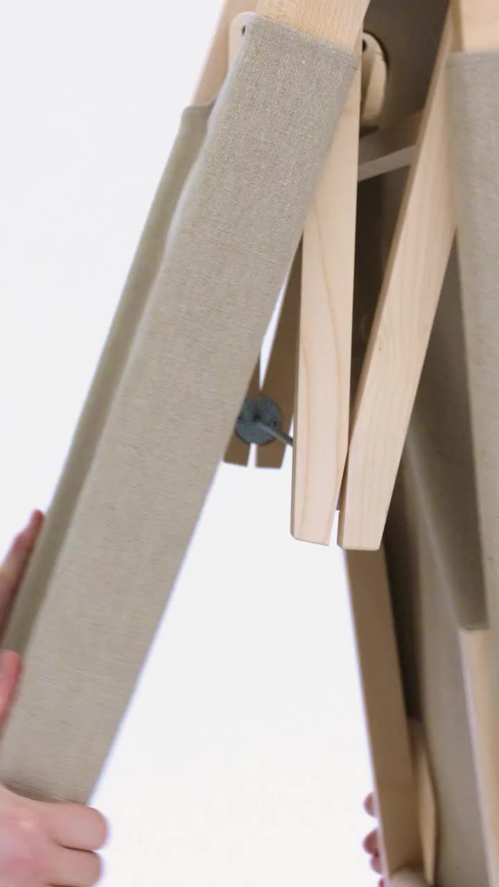 Ospite is a foldable bed-sofa with a natural beech wood frame, and coverings…