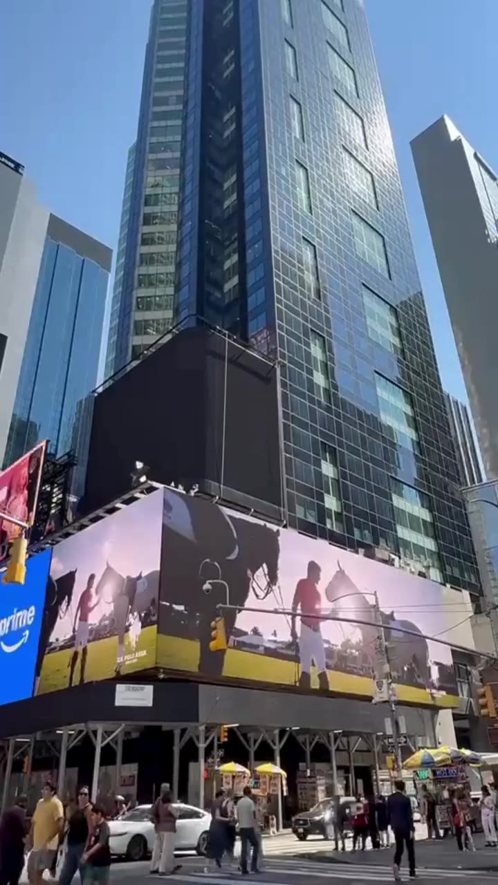 Look up, Times Square. An Icon Born from the Game takes center stage above the…