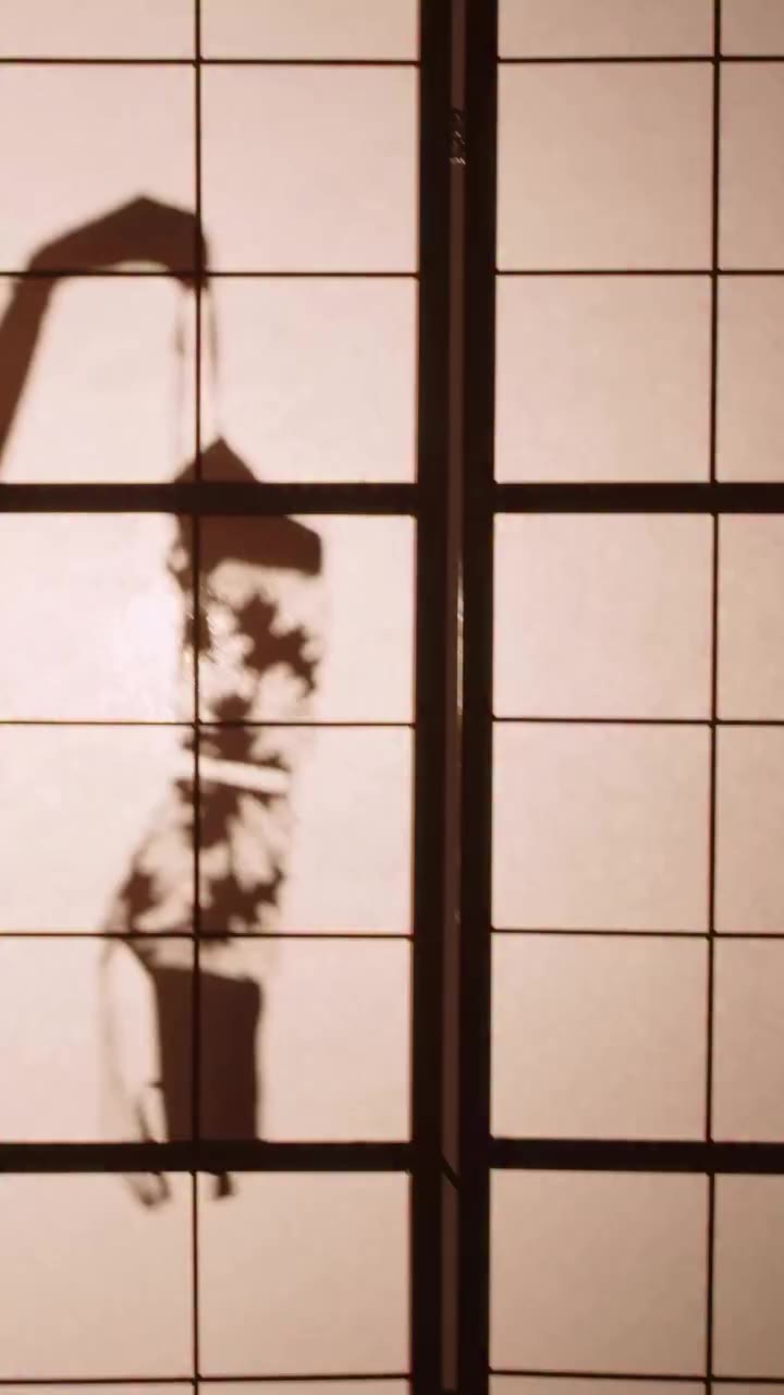 The art of suggestion. What is left to the imagination. A silhouette behind a…
