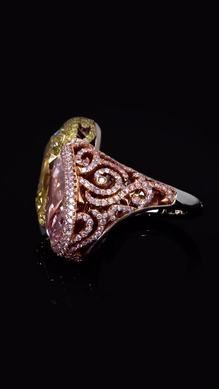 Dual brilliance, a harmony of rarity. Behold the mesmerizing Twin Diamond…