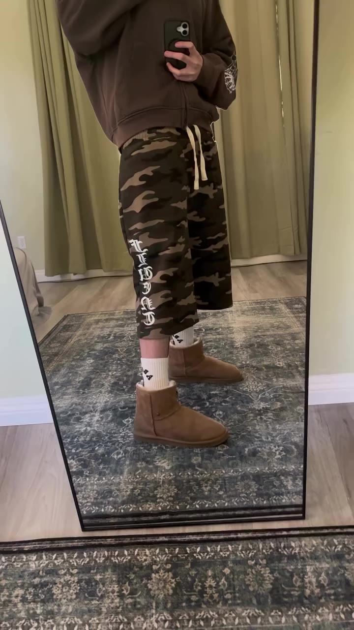 camo 3/4 shorts, out now.