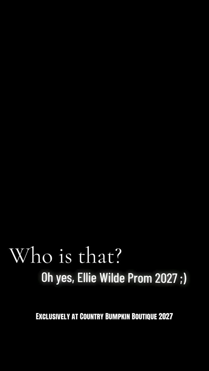 A glimpse of Prom 2027 ✨🤭 Featuring a HOT designer, @officialelliewilde 🥰…
