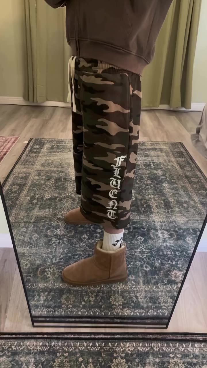 camo 3/4 shorts, friday