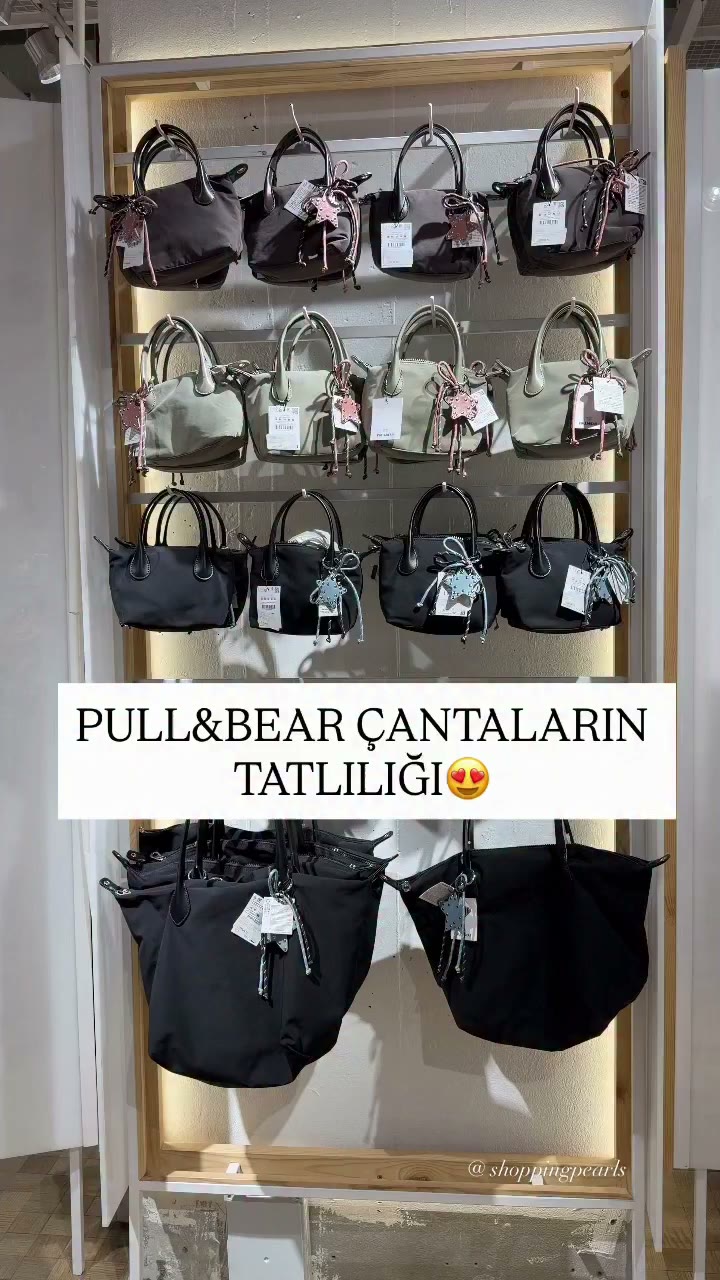 Pull bear çantaların tatlılığına bakınn büyük olanları tam üniversite için…