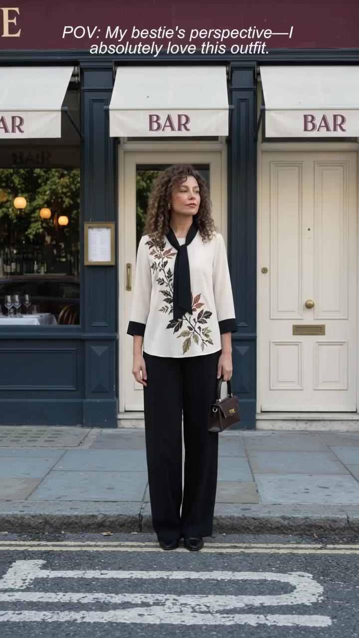 Who says fall classics have to play it safe? Refined leaf detailing + timeless…