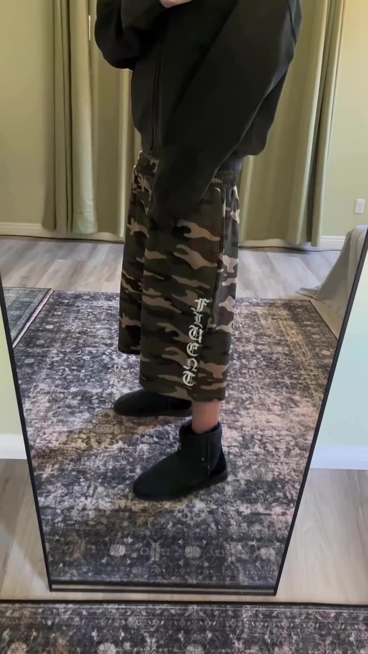 available now, camo 3/4 shorts.