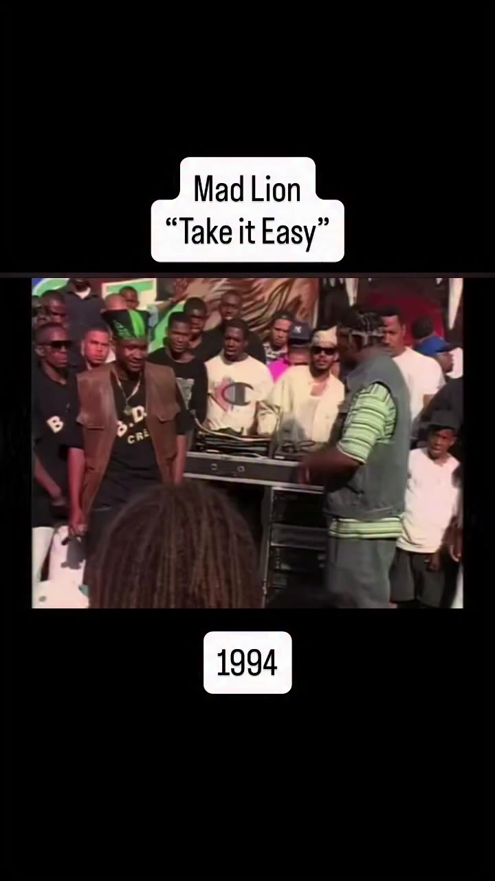 Fun Fact 💥: Mad Lion’s 1994 classic “Take It Easy,” produced by KRS-One…