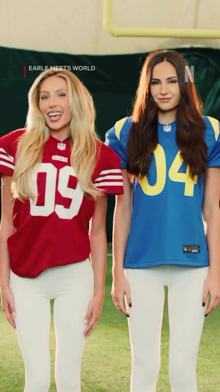 @alixearle and @ashtin x @netflix @nfl 🏈🏅 MUA for Alix: @cgonzalezbeauty…
