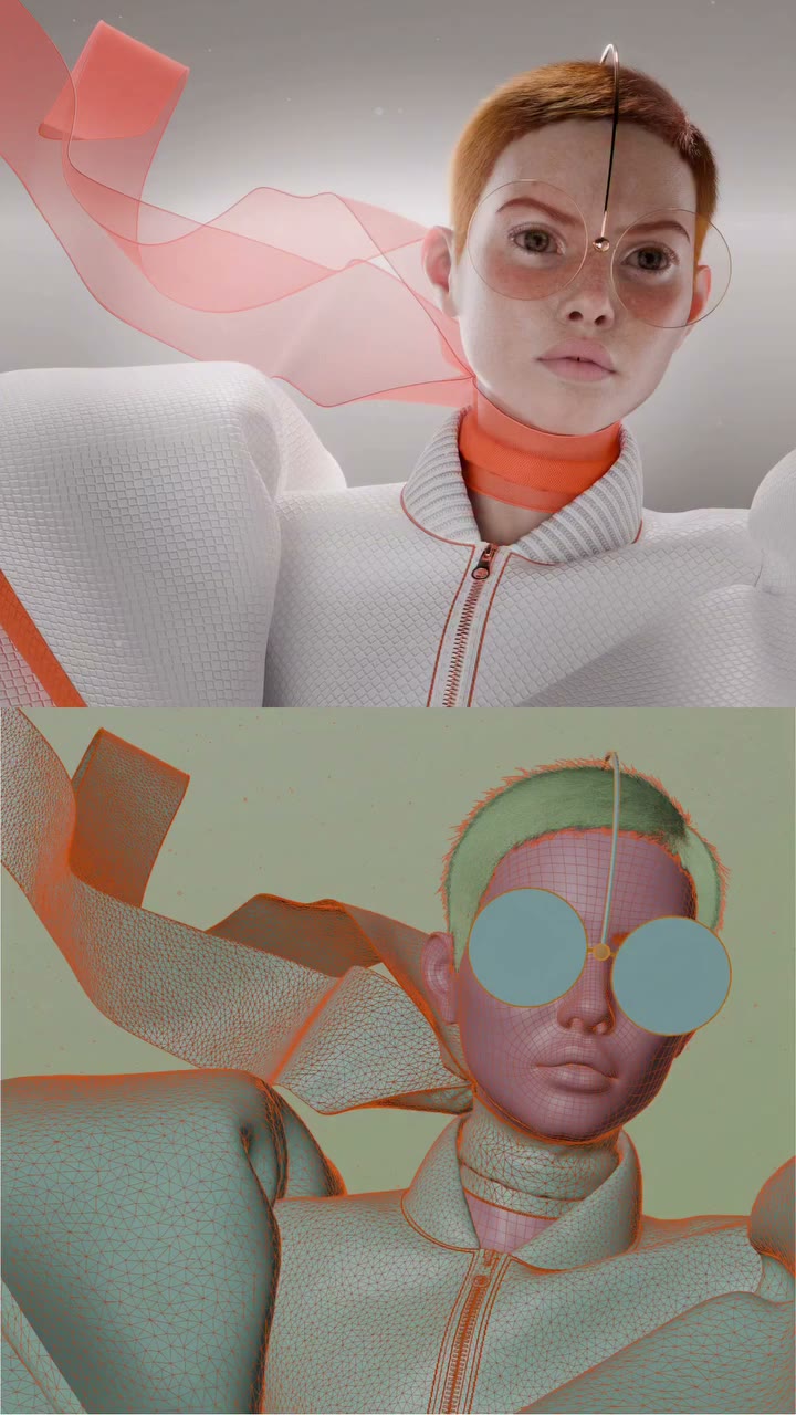 A little look behind the scenes of my latest work ✨ These are the 3 Blender…