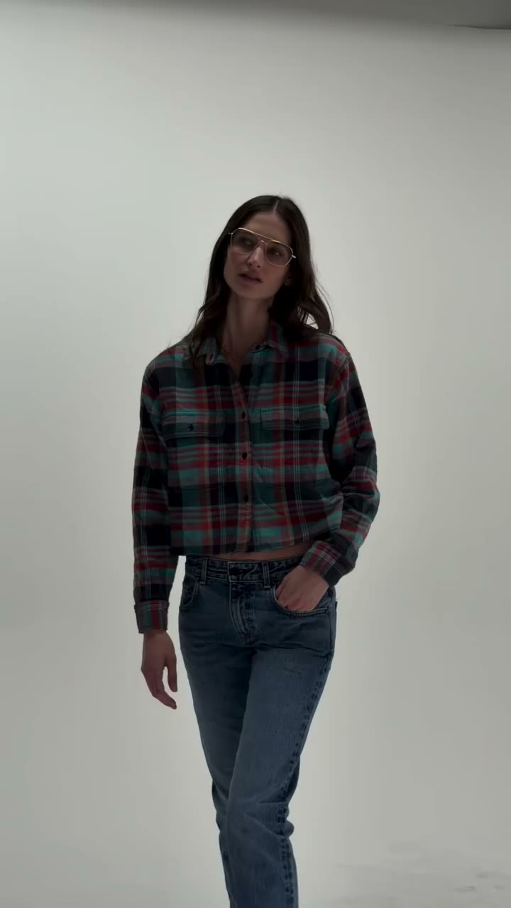 The Crosby in Hudson Plaid Created in New York, made in Los Angeles Female…