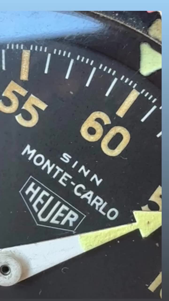 Double branded Sinn Heuer Dashboard Watch w fresh expert service- available…