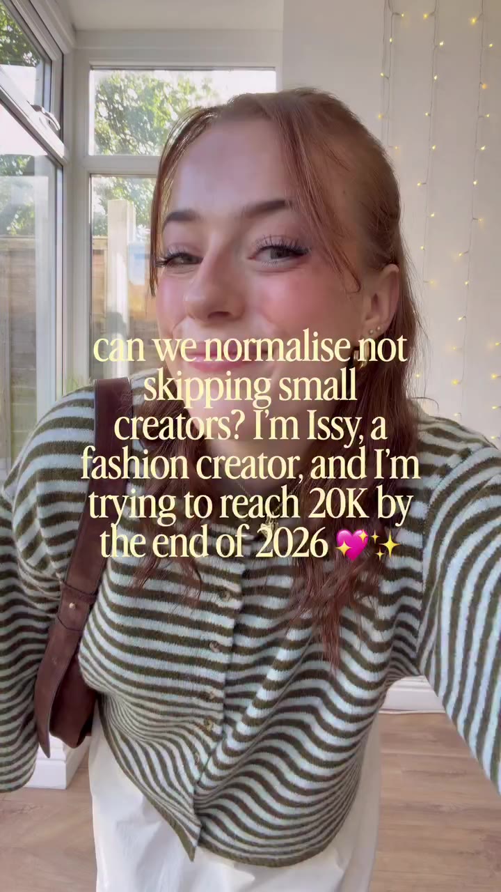 Hi I’m Issy and I’m trying to reach my goal of 20K by the end of 2026 - if…