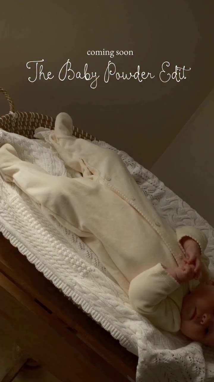The Baby Powder Edit. A palette of powdery pastels, brought to life in the…