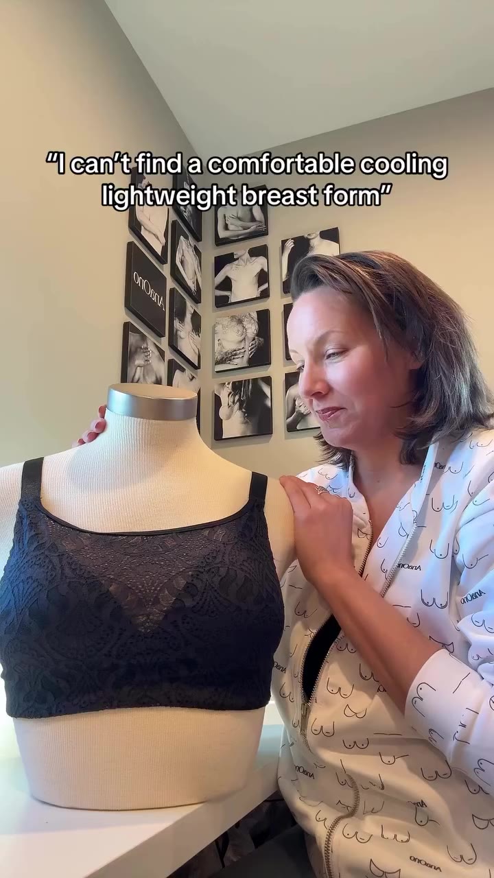 Look no further! Introducing our signature cooling triangle breast form…