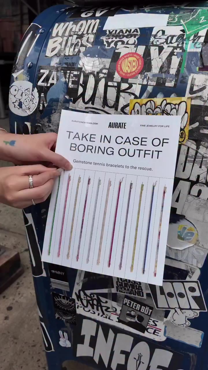 Your sign to make the outfit pop. 25% off all tennis jewelry starts tomorrow.
