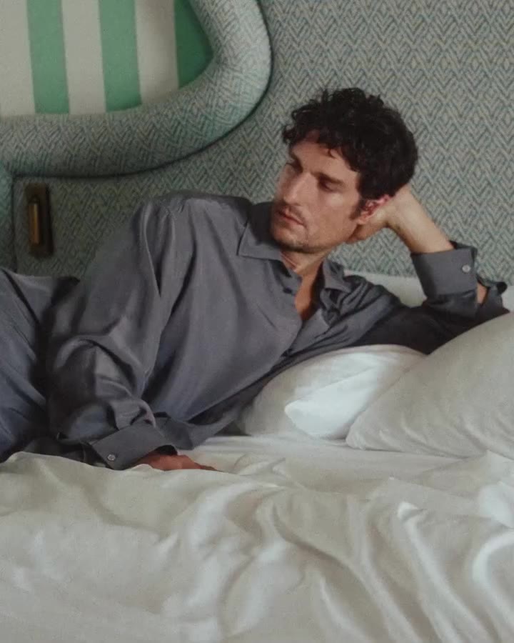 Louis Garrel in Dior before the premiere of “Succederà Questa Notte” at the…