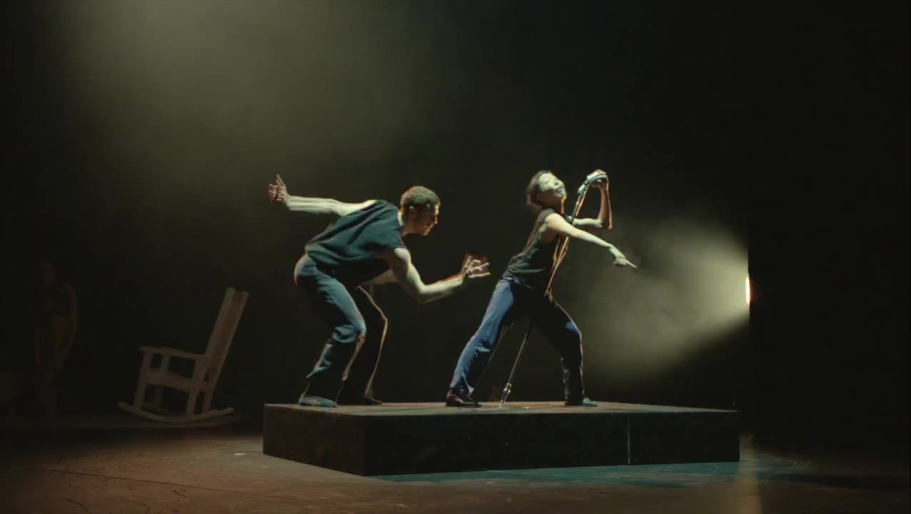 @_ya_ma_da @riley.oflynn being absolutely wild in “Forever, Maybe” with mic…