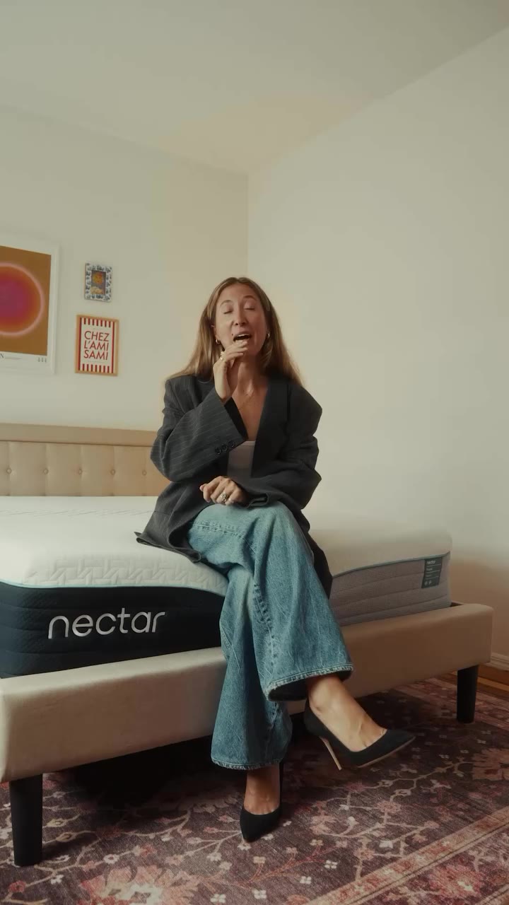 my two favorite things - sleeping & fashion !! thank you @nectarsleep for…