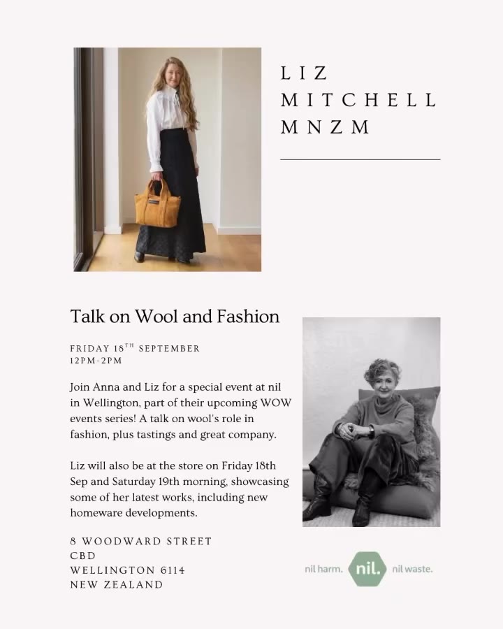 Talk on Wool and Fashion FRIDAY 18TH SEP 12PM - 2PM At @nilharmnilwaste Join…