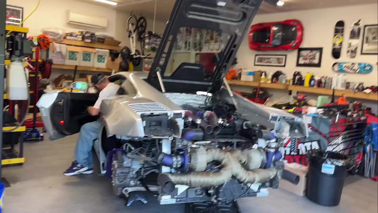 Big day for my restoration project. 2000+ HP Underground Racing Gallardo in…