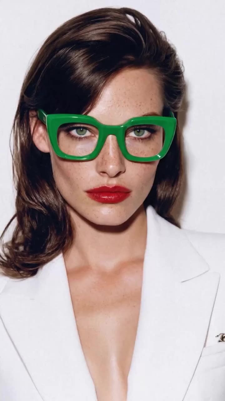 How do you wear green glasses? Treat emerald as the focal color and keep the…
