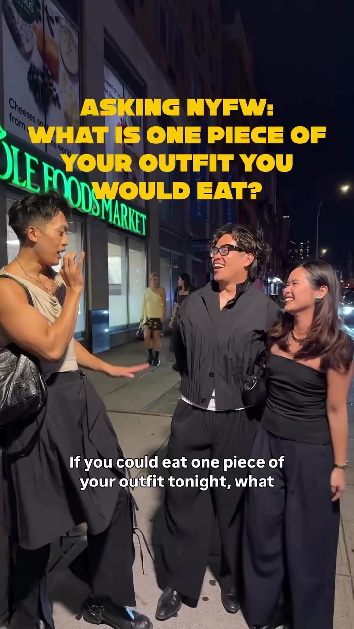 Everyone was probably hungry after a long day at nyfw lol so we had to ask…