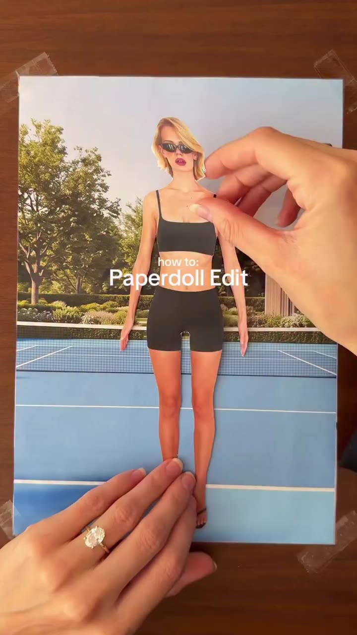 anzeige/ tutorial for my Paperdoll edits featuring @athleta 🧘‍♀️…