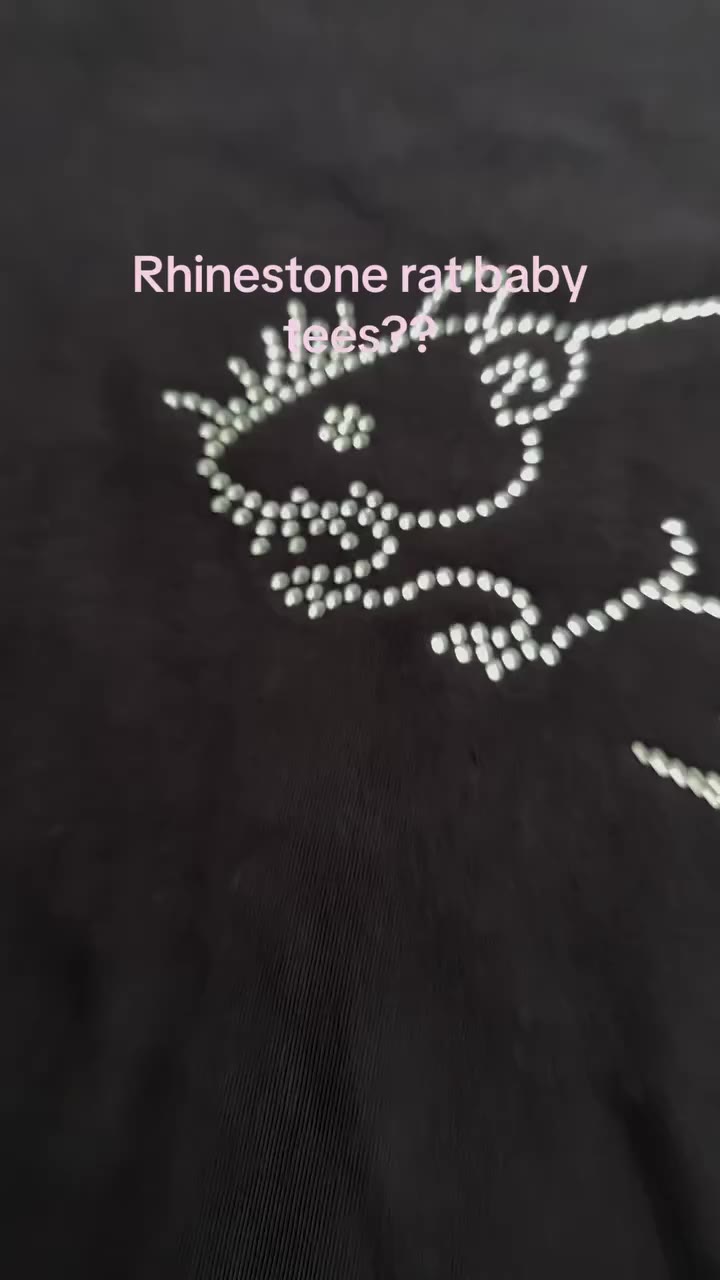omg rhinestone rat baby tees available to preorder AND I’ve added some boxy…