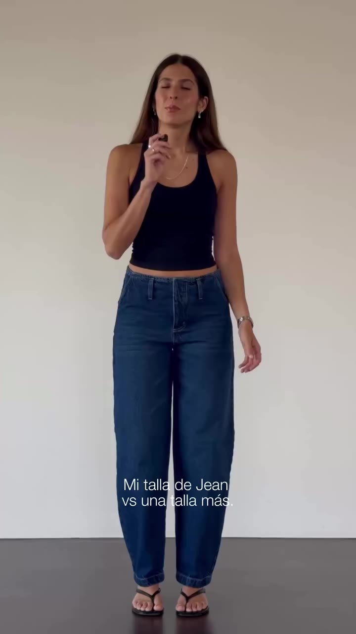 Clemencia jeans: SARTORIAL BARREL JEAN > Pick your rise 👖. Talla usual para…
