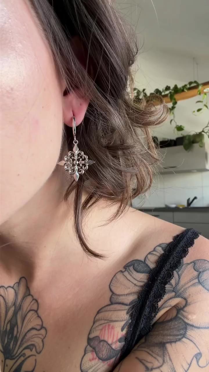 Make a little ceremony of getting ready. ✦ FLEUR-DE-LIS ELEGANCE EARRINGS (925…