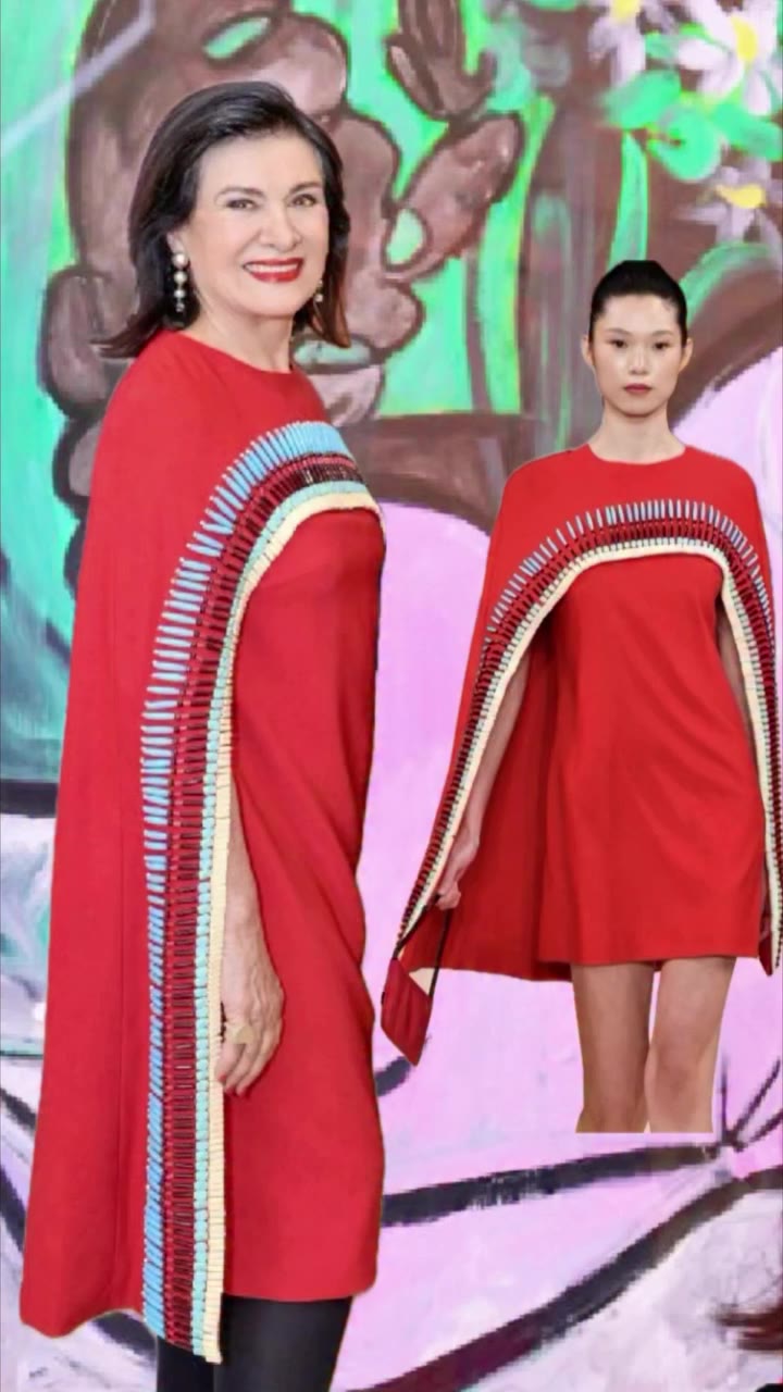 PALOMA PICASSO IN RED ❤️ From the runway to Paris a special dress I had the…