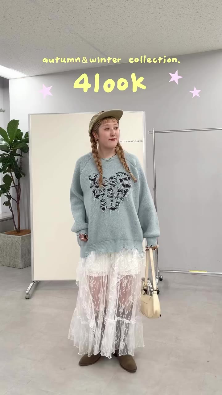 新作4look🍁 ⁡ 昨日予約販売スタートしたアイテムたち☘️♩ どのlookも可愛くてお気に入り（ ᴗ ̫ ᴗ ）☆。.:＊・゜ ⁡…