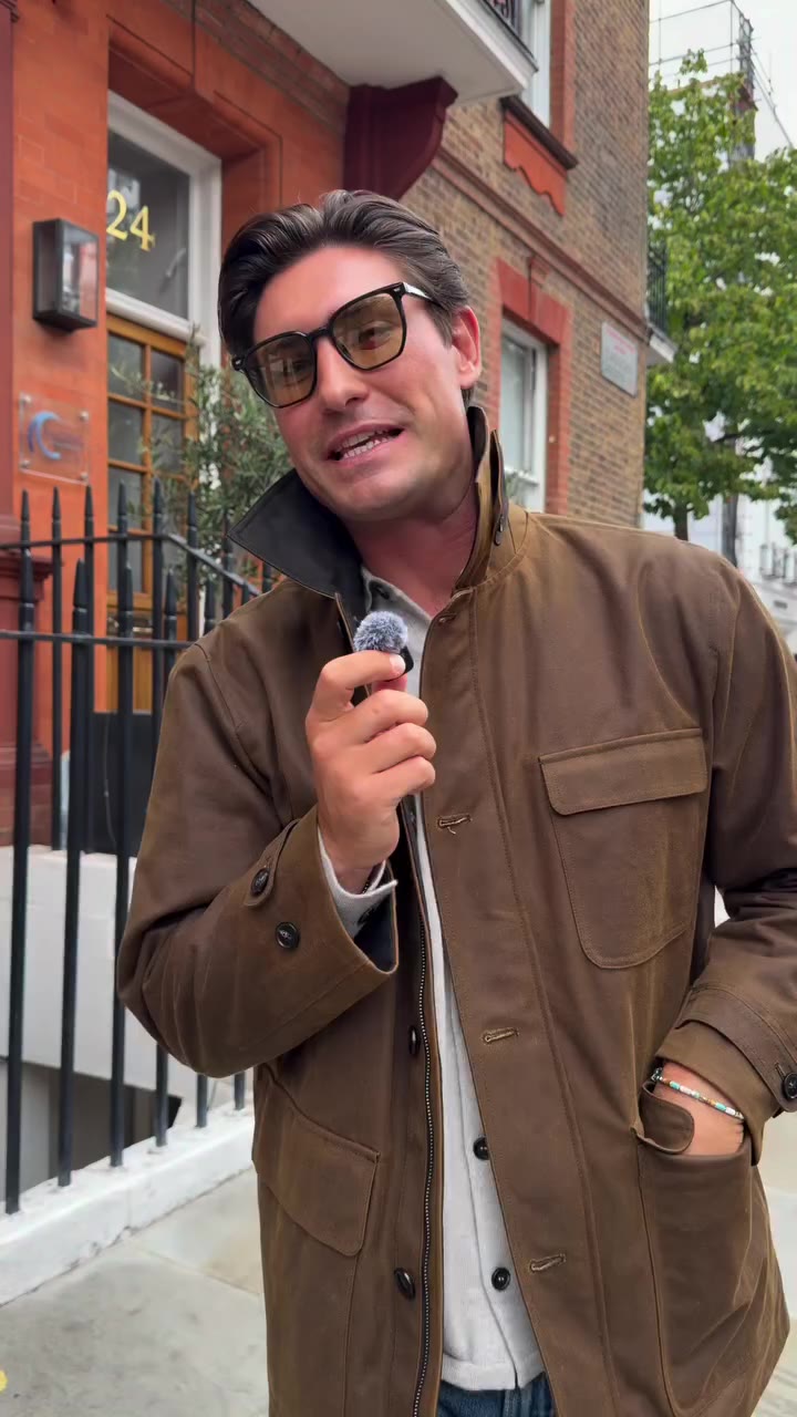 Mr Foster under starters orders for the coming season. The ‘Wax Barn Jacket’…