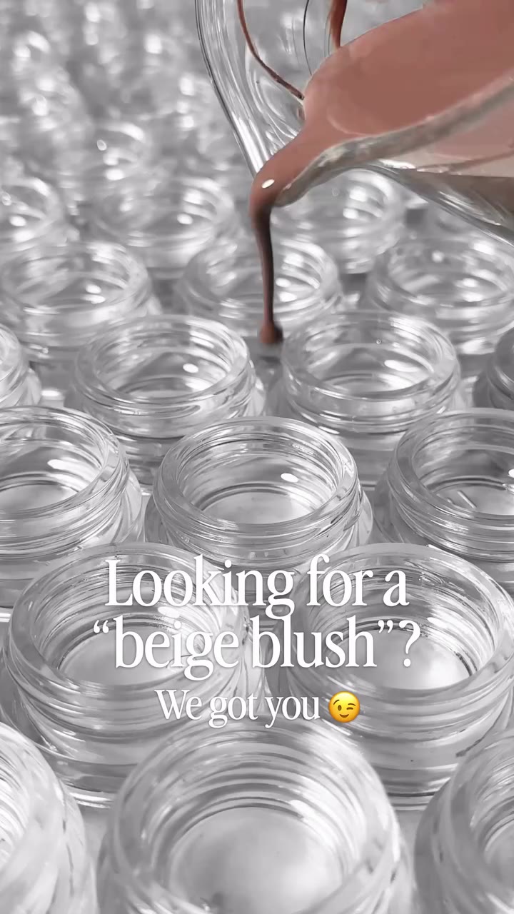 Some clips from the archive of making our light muted milk tea beige blush…
