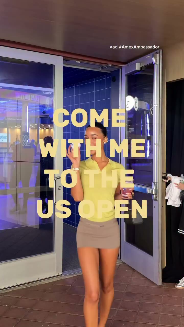 #ad Come with me to experience the US Open as an @americanexpress Platinum…