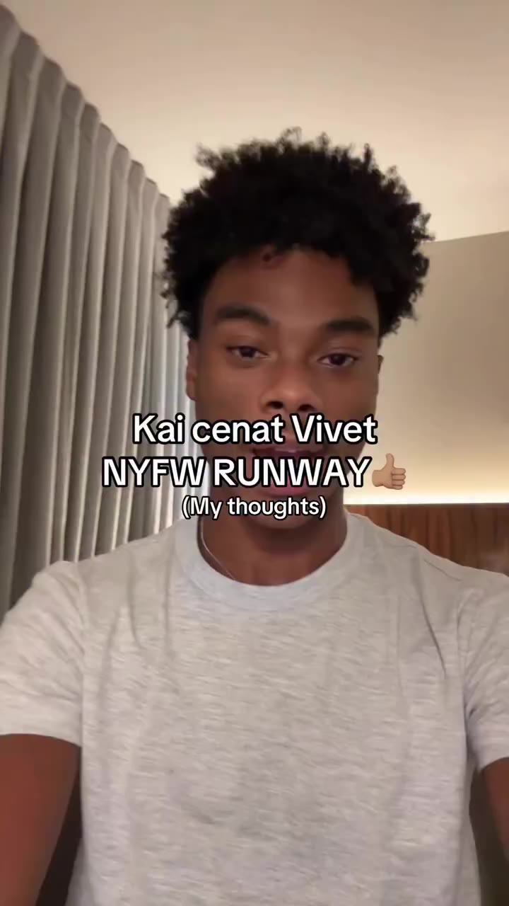 My thoughts on KAI CENATS runway for VIVET🫣 #kaicenat #vivet #runway #nyfw…