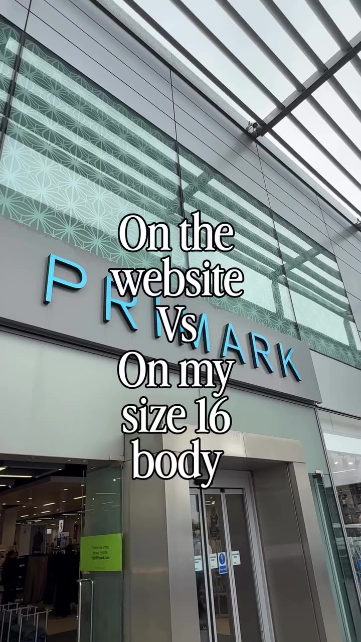 On the website vs on my size 16 body NEW IN @primark If you would like links…
