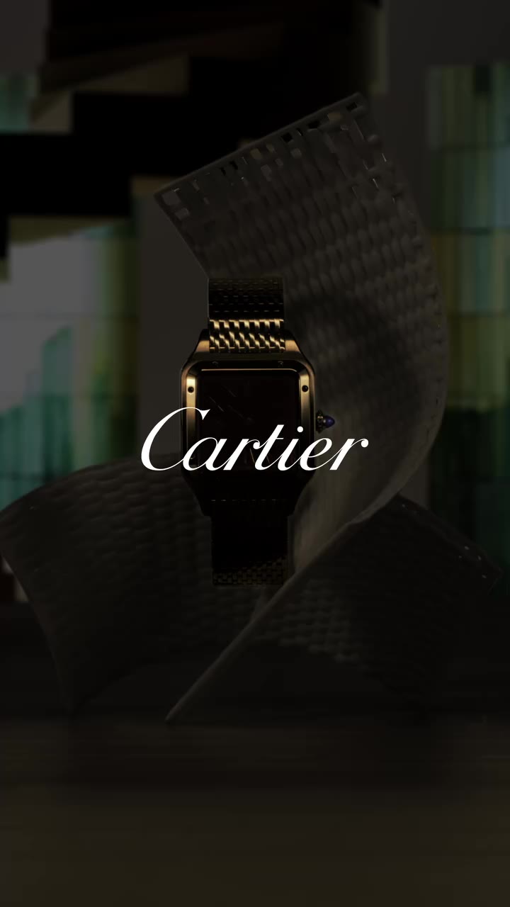 The iconic Cartier Santos-Dumont takes on a richer character in yellow gold…